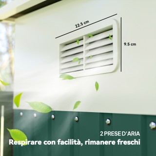 Outsunny Σπιτάκι Κήπου με Συρόμενη Πόρτα, από Ατσάλι, 345x280.5x169... Outsunny Σπιτάκι Κήπου με Συρόμενη Πόρτα, από Ατσάλι, 345x280.5x169...