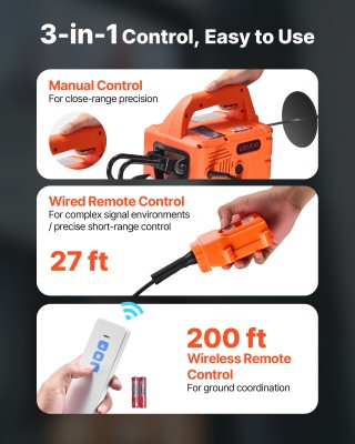 VEVOR Ηλεκτρικός Γερανός 3-σε-1 1500W με Χωρητικότητα 500 kg, Ύψος ...