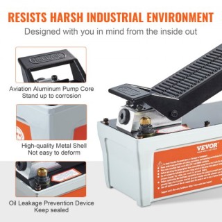 VEVOR Υδραυλική Αντλία Αέρος 10,000 PSI, 1/2 Γαλ, Γκρι  HSMJTELECTR...