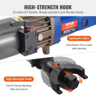 VEVOR  1500W Ηλεκτρική Υδραυλική Μηχανή Κάμψης Οπλισμού έως 22mm ST...
