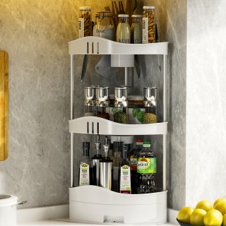 BAKAJI Γωνιακή Ραφιέρα 3 Ράφια 1 Συρτάρι Πολυχρηστική Μονάδα Γωνια... BAKAJI Γωνιακή Ραφιέρα 3 Ράφια 1 Συρτάρι Πολυχρηστική Μονάδα Γωνια...