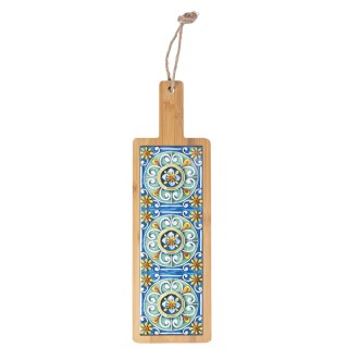 Galileo Ξύλινη επιφάνεια κοπής από μπαμπού με κεραμικό διάκοσμο Μεσ... Galileo Ξύλινη επιφάνεια κοπής από μπαμπού με κεραμικό διάκοσμο Μεσ...