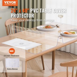 Διαφανές Προστατευτικό Τραπεζιού VEVOR 24x48 2.0mm  ZFXPVCZB24X4X2U...