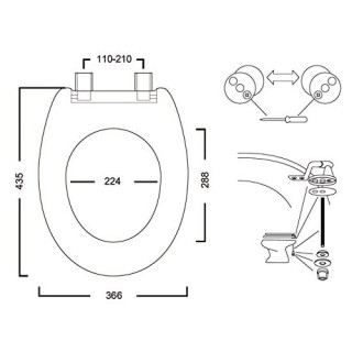 BAKAJI Καπάκι Τουαλέτας Οικουμενικό Καπάκι WC Ξύλινο MDF Λευκό Βαρύ... BAKAJI Καπάκι Τουαλέτας Οικουμενικό Καπάκι WC Ξύλινο MDF Λευκό Βαρύ...
