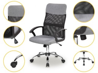 Περιστρεφόμενη Καρέκλα Γραφείου με Διχτυωτή Πλάτη Γκρι 8267M-Grey M... Περιστρεφόμενη Καρέκλα Γραφείου με Διχτυωτή Πλάτη Γκρι 8267M-Grey M...