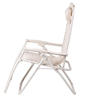 Galileo Πολυθρόνα εξαιρετικής χαλάρωσης σε ιβουάρ χρώμα με επενδεδυ...