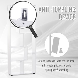 HOMCOM Design Βιβλιοθήκη με 8 Ράφια σε Ξύλο Μοριοσανίδα 70x24x178cm...