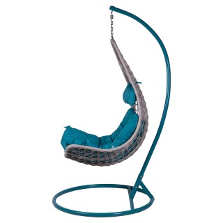 Galileo Κουνιστή Καρέκλα Αυγό με Ανθρακοχάλυβα Σκελετό και Μαλακό Γ...