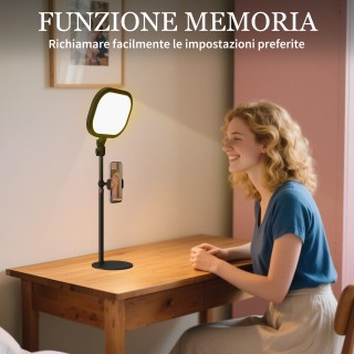 HOMCOM Λάμπα Γραφείου LED με Βάση Τηλεφώνου, 5 Χρώματα Φωτός, 10 Επ... HOMCOM Λάμπα Γραφείου LED με Βάση Τηλεφώνου, 5 Χρώματα Φωτός, 10 Επ...