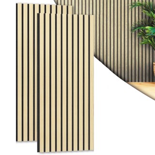 BAKAJI Σετ 2 Ηχοαπορροφητικά Πάνελ 60 x 120 εκ. Τρισδιάστατο Ξύλιν... BAKAJI Σετ 2 Ηχοαπορροφητικά Πάνελ 60 x 120 εκ. Τρισδιάστατο Ξύλιν...