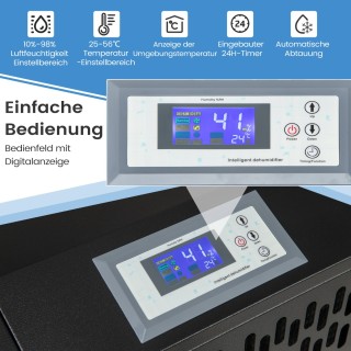 Costway Εμπορικός Αφυγραντήρας 118L/Η με Αποστραγγιστικό Σωλήνα, Χρ... Costway Εμπορικός Αφυγραντήρας 118L/Η με Αποστραγγιστικό Σωλήνα, Χρ...