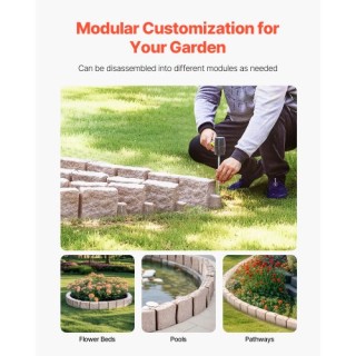 VEVOR Πέτρινο Περίγραμμα Κήπου Ανθεκτικό στο Ξεθώριασμα RZSPZZCCMH0... VEVOR Πέτρινο Περίγραμμα Κήπου Ανθεκτικό στο Ξεθώριασμα RZSPZZCCMH0...