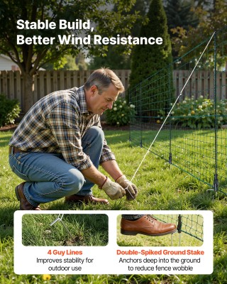 VEVOR Προσωρινός Φράκτης με Κολώνες, Πλαστικό Πλέγμα 1,05 x 50μ για... VEVOR Προσωρινός Φράκτης με Κολώνες, Πλαστικό Πλέγμα 1,05 x 50μ για...