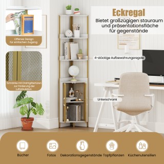 Costway Βιβλιοθήκη με Ντουλάπα & Πόρτες & Μεταλλικό Πλαίσιο, ύψους ...