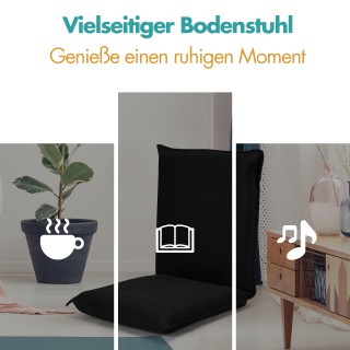 Costway Ελαφριά και Φορητή Καρέκλα Δαπέδου με Ρυθμιζόμενη Πλάτη γι... Costway Ελαφριά και Φορητή Καρέκλα Δαπέδου με Ρυθμιζόμενη Πλάτη γι...