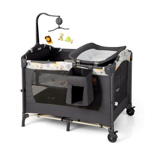 Costway Φορητό Βρεφικό Κρεβάτι 3-σε-1 με Αλλαξιέρα και Κέντρο Δραστ... Costway Φορητό Βρεφικό Κρεβάτι 3-σε-1 με Αλλαξιέρα και Κέντρο Δραστ...