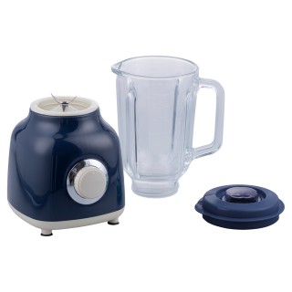 Kooper Ηλεκτρικός Μπλέ και Ελεφαντόδοντο Μπλέντερ με Γυάλινη Μεζούρ...