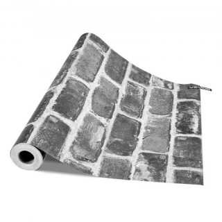VEVOR Αυτοκόλλητη Ταπετσαρία 45cm x 10m Γκρι Τουβλάκι Αδιάβροχη για... VEVOR Αυτοκόλλητη Ταπετσαρία 45cm x 10m Γκρι Τουβλάκι Αδιάβροχη για...