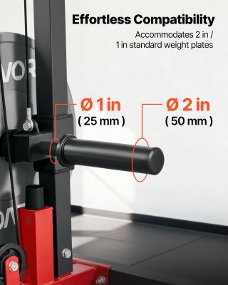 VEVOR Πολυμηχάνημα LAT Pull Down με ρυθμιζόμενο κάθισμα και ρολό αφ...