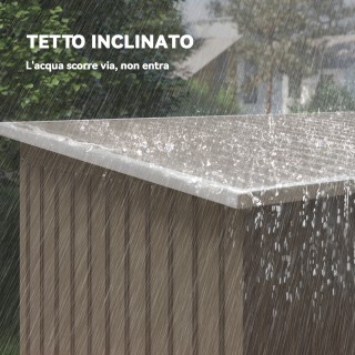 Outsunny Αποθήκη Κήπου από Ατσάλι με 2 Αεραγωγούς και 2 Συρόμενες Π...