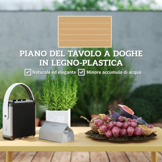 Outsunny Σετ Σαλονάκι Εξωτερικού Χώρου από Ρατάν PE με 2 Καναπέδες ...