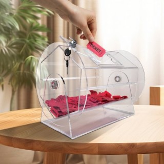 Τύμπανο Κλήρωσης VEVOR από Ακρυλικό, Χωρητικότητα 5000 Εισιτήρια ή ... Τύμπανο Κλήρωσης VEVOR από Ακρυλικό, Χωρητικότητα 5000 Εισιτήρια ή ...