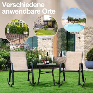 Costway Δύο Άνετες Κουνιστές Καρέκλες Εξωτερικού Χώρου με Εργονομι... Costway Δύο Άνετες Κουνιστές Καρέκλες Εξωτερικού Χώρου με Εργονομι...