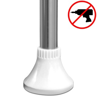 Τηλεσκοπικό Ράφι Ντους από Ανοξείδωτο Ατσάλι 92-306cm Λευκό 102564 ... Τηλεσκοπικό Ράφι Ντους από Ανοξείδωτο Ατσάλι 92-306cm Λευκό 102564 ...