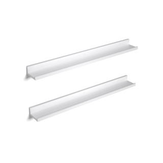 SONGMICS Σετ 2 Επιτοίχιων Ραφιών 80 x 10 cm Λευκό LWS080W01 SONGMICS Σετ 2 Επιτοίχιων Ραφιών 80 x 10 cm Λευκό LWS080W01