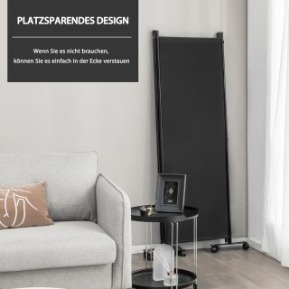 Costway 4-Πάνελ Διαχωριστικό Δωματίου με Ρόδες και Μεταλλικό Πλαίσι...