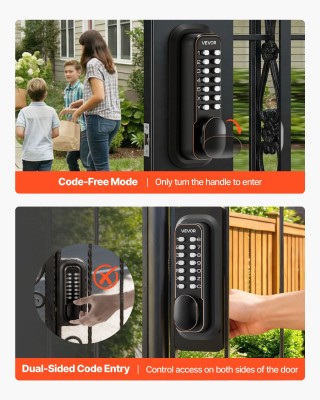 VEVOR Μηχανική Κλειδαριά Πόρτας χωρίς Κλειδί, Αναβάθμιση Κωδικού 2....