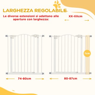 PawHut Επεκτάσιμο Πόρτα Ασφαλείας για Σκύλους με 2 Κλειδώματα και ... PawHut Επεκτάσιμο Πόρτα Ασφαλείας για Σκύλους με 2 Κλειδώματα και ...