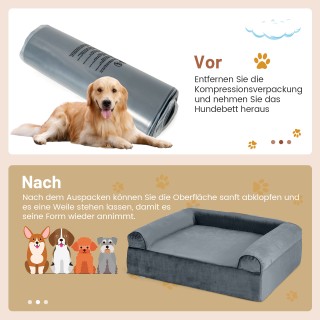 Costway Ορθοπεδικό Κρεβάτι Σκύλου με Επικάλυψη και Εύκολο Πλύσιμο γ... Costway Ορθοπεδικό Κρεβάτι Σκύλου με Επικάλυψη και Εύκολο Πλύσιμο γ...