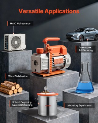 VEVOR Αντλία Κενού 3,5 CFM 99 L/min για HVAC, Μονοβάθμια Περιστροφι... VEVOR Αντλία Κενού 3,5 CFM 99 L/min για HVAC, Μονοβάθμια Περιστροφι...