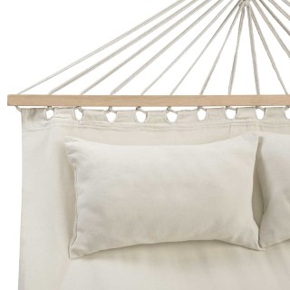 BAKAJI  Αιώρα Κήπου 2 Θέσεων Ξύλο Βαμβάκι Χαλάρωση Εξωτερικού Χώρου...