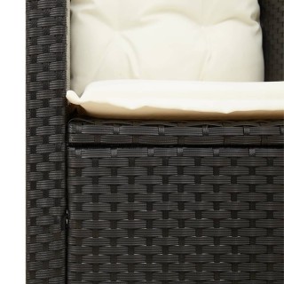 vidaXL Σετ Επίπλων Bistro 3 τεμ. Μαύρο Συνθ. Ρατάν/Ακακία + Μαξιλάρ... vidaXL Σετ Επίπλων Bistro 3 τεμ. Μαύρο Συνθ. Ρατάν/Ακακία + Μαξιλάρ...