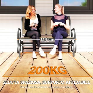 Outsunny Διθέσιο Κούνια Κήπου από Μέταλλο και Δίχτυ Υφάσματος, 120x... Outsunny Διθέσιο Κούνια Κήπου από Μέταλλο και Δίχτυ Υφάσματος, 120x...