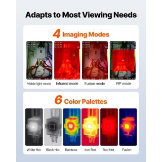 VEVOR Κάμερα Θερμικής Απεικόνισης 320 x 240 με Super Resolution SCS... VEVOR Κάμερα Θερμικής Απεικόνισης 320 x 240 με Super Resolution SCS...