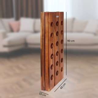 Ξύλινη Κάβα για 36 Μπουκάλια Αναδιπλούμενη 87 x 39 x 55cm Σκούρο Κα... Ξύλινη Κάβα για 36 Μπουκάλια Αναδιπλούμενη 87 x 39 x 55cm Σκούρο Κα...