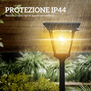 Outsunny Ηλιακός Κήπου με Αισθητήρα PIR, Αλουμίνιο & Γυαλί, 26x24x2... Outsunny Ηλιακός Κήπου με Αισθητήρα PIR, Αλουμίνιο & Γυαλί, 26x24x2...