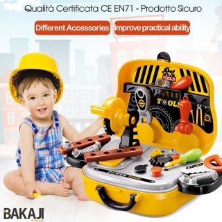 BAKAJI Παιδική Βαλιτσάκι Εργαλείων με Αξεσουάρ DIY Φορητό 31 τεμ. ... BAKAJI Παιδική Βαλιτσάκι Εργαλείων με Αξεσουάρ DIY Φορητό 31 τεμ. ...