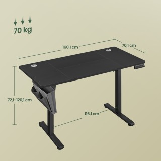 SONGMICS Μαύρο Ηλεκτρικό Ρυθμιζόμενο Γραφείο, με 4 Μνήμες Ύψους, 16... SONGMICS Μαύρο Ηλεκτρικό Ρυθμιζόμενο Γραφείο, με 4 Μνήμες Ύψους, 16...