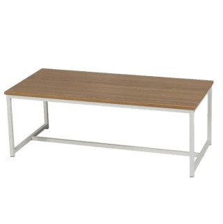 Ξύλινος Πάγκος με Λευκή Μεταλλική Βάση 120x35x46 cm Urban Living 15... Ξύλινος Πάγκος με Λευκή Μεταλλική Βάση 120x35x46 cm Urban Living 15...