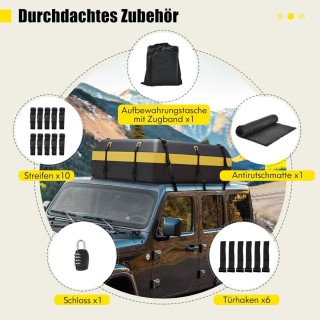 Αδιάβροχη Τσάντα Οροφής Αυτοκινήτου με Χωρητικότητα 0,6m³ και Ενισχ... Αδιάβροχη Τσάντα Οροφής Αυτοκινήτου με Χωρητικότητα 0,6m³ και Ενισχ...