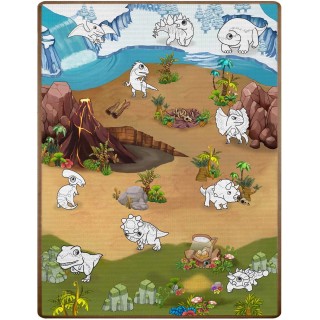 Χαλάκι Δραστηριοτήτων 120 x 90 x 0,3 cm με Μαρκαδόρους Δεινόσαυροι ... Χαλάκι Δραστηριοτήτων 120 x 90 x 0,3 cm με Μαρκαδόρους Δεινόσαυροι ...