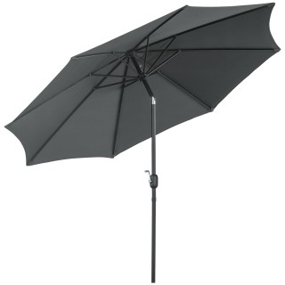 Outsunny Garden Parasol Φ300cm Ανακλινόμενη με μεταλλική μανιβέλα κ... Outsunny Garden Parasol Φ300cm Ανακλινόμενη με μεταλλική μανιβέλα κ...