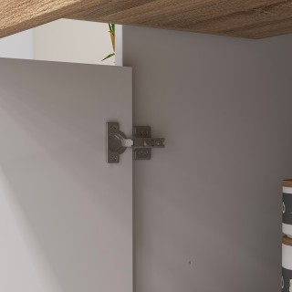 HOMCOM Μοντέρνος φορητός μπουφές με ντουλάπια και συρτάρι, 98x39x18...