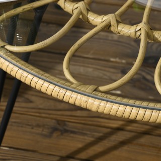 Outsunny σετ κήπου 5 τεμαχίων από μπαστούνι με στρογγυλό τραπέζι Ø8... Outsunny σετ κήπου 5 τεμαχίων από μπαστούνι με στρογγυλό τραπέζι Ø8...