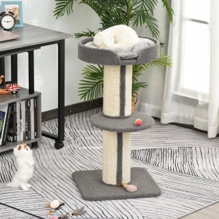 Cat Tree Scratching Post με κάλυμμα μαξιλαριού και στύλους με σχοιν...