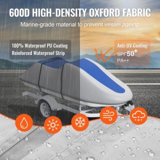 Κάλυμμα Jet Ski VEVOR, Αδιάβροχο 600D, Γκρι+Μπλε MTTZ600D1261S5O7FV0 Κάλυμμα Jet Ski VEVOR, Αδιάβροχο 600D, Γκρι+Μπλε MTTZ600D1261S5O7FV0